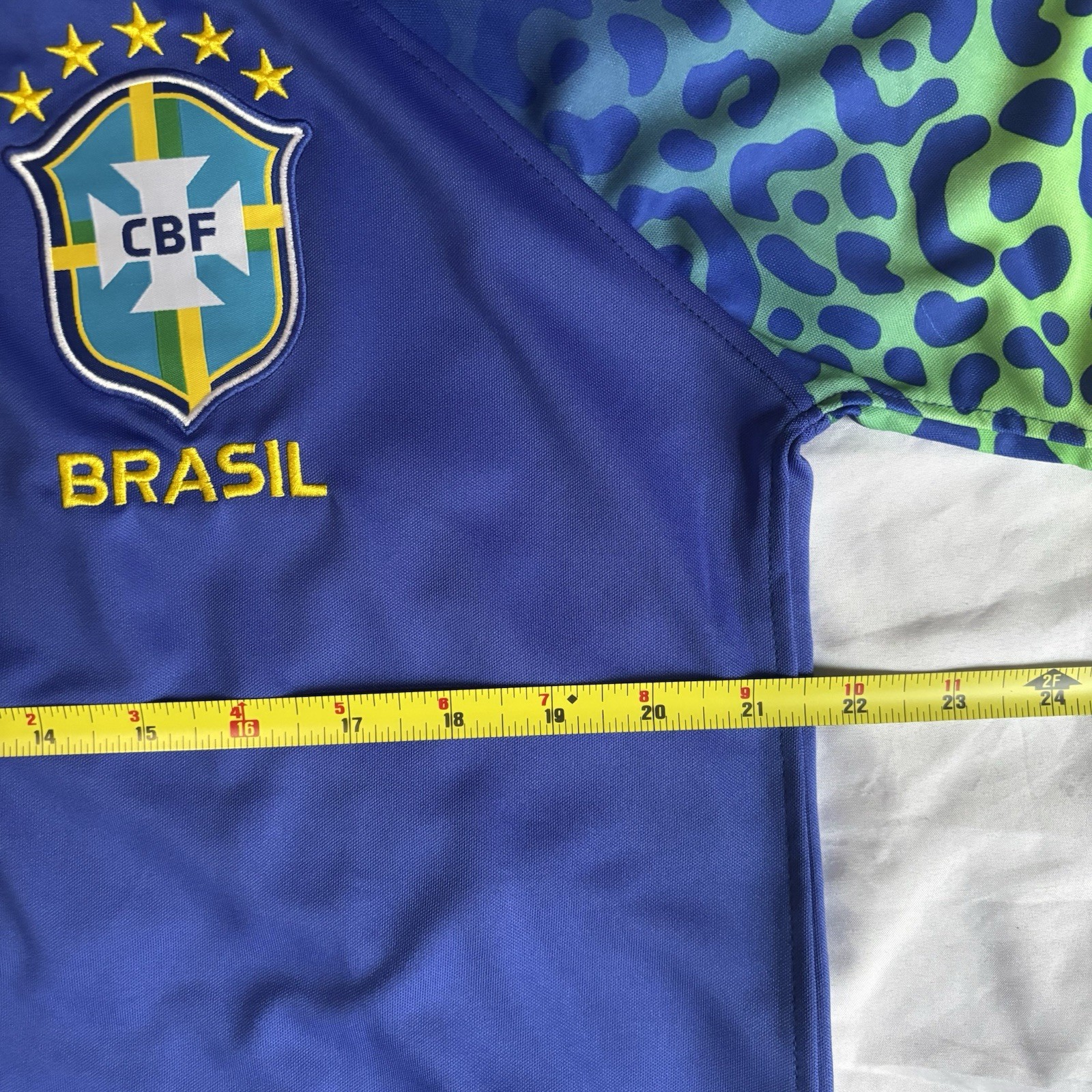 Brazil National Team Away Blue World Cup 2022 Soccer Jersey Men’s Size XL