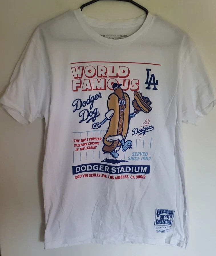 Los Angeles Dodgers World Famous Dodger Dog White T Shirt AN60891