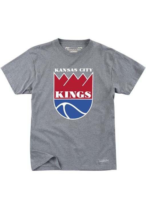 Kansas City Kings Mitchell & Ness Badge Men’s T-Shirt NWT!