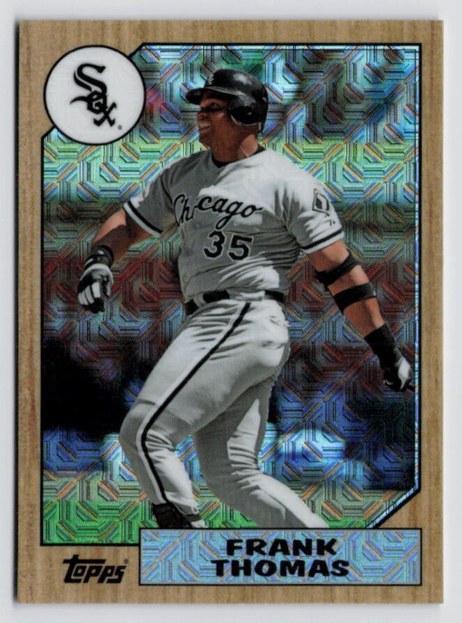 2017 Topps Silver Pack 1987 Design Chrome – #87FT Frank Thomas White Sox