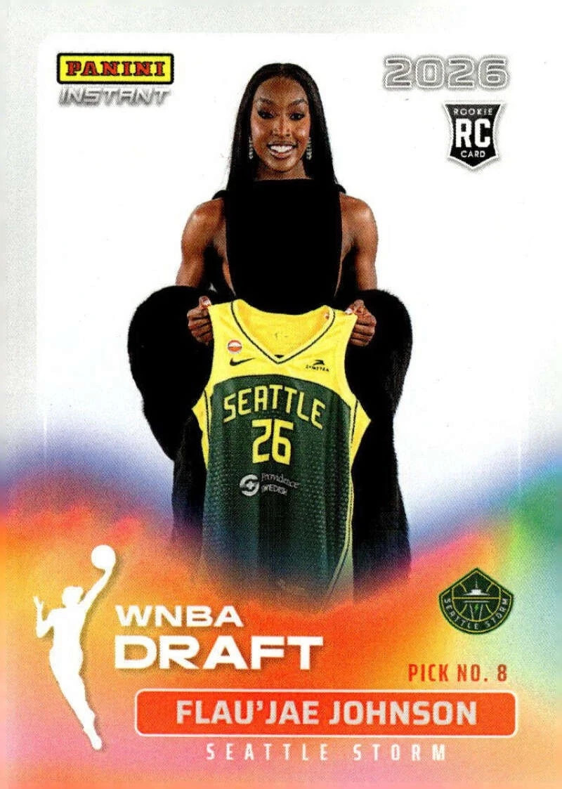 FLAU’JAE JOHNSON RC 2026 Panini Instant WNBA Draft Night ROOKIE #7 In Hand