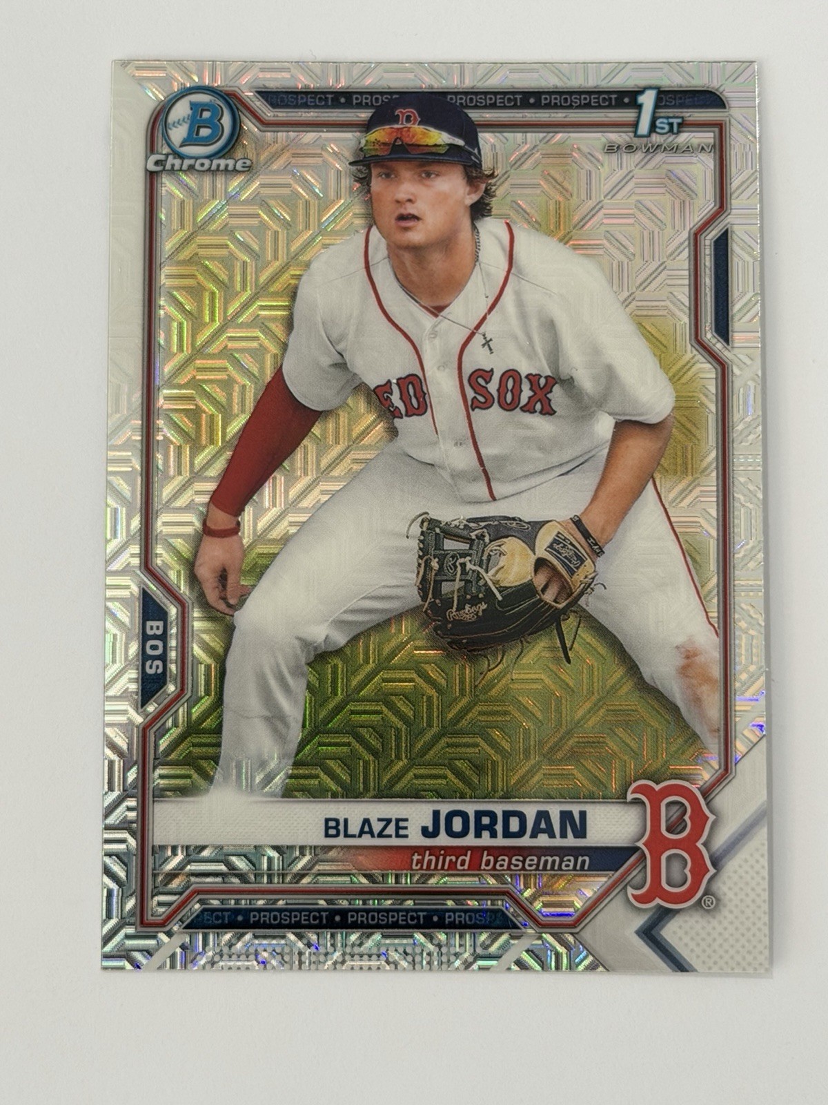 2021 Bowman Chrome Prospects Mojo Refractor #BCP-71 Blaze Jordan 1st Chrome