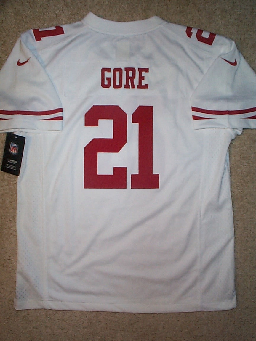 *IRREGULAR* San Francisco 49ers FRANK GORE nfl NIKE Jersey YOUTH KIDS BOYS (xl)