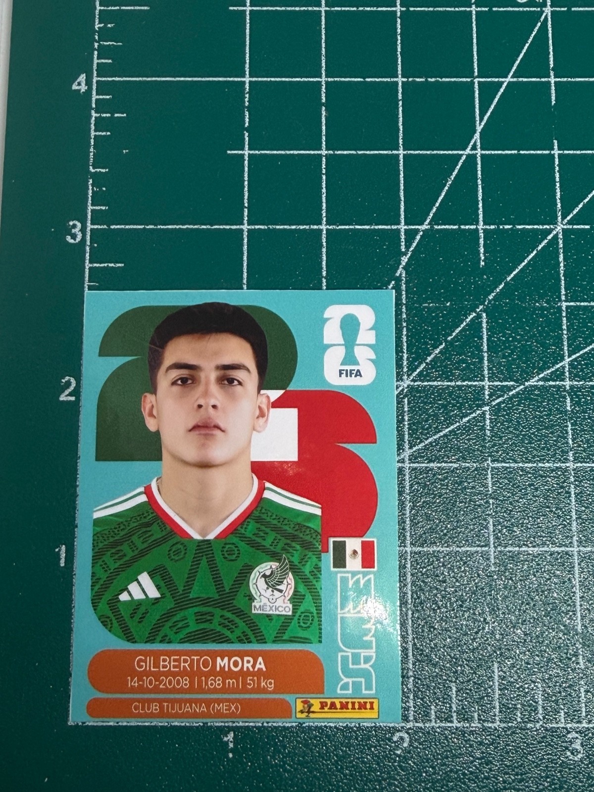 Gilberto Mora Sticker Decal Fifa World Cup 2026 MEXICO