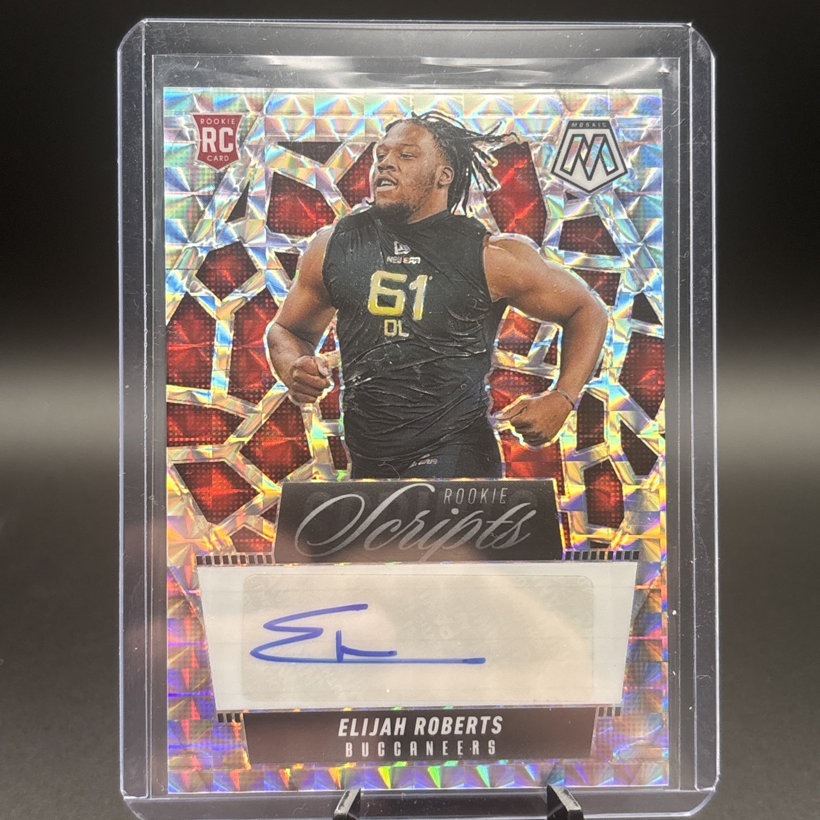 Panini 2025 Mosaic Rookie Scripts Elijah Roberts Autograph #RS-ERS Buccaneers