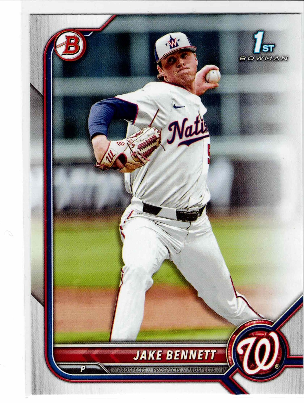Jake Bennett Washington Nationals 2022 Bowman Draft 1st Bowman