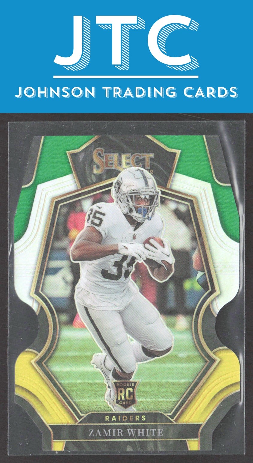 2022 Select Zamir White Green and Yellow Prizm Die Cut RC Raiders (EX)