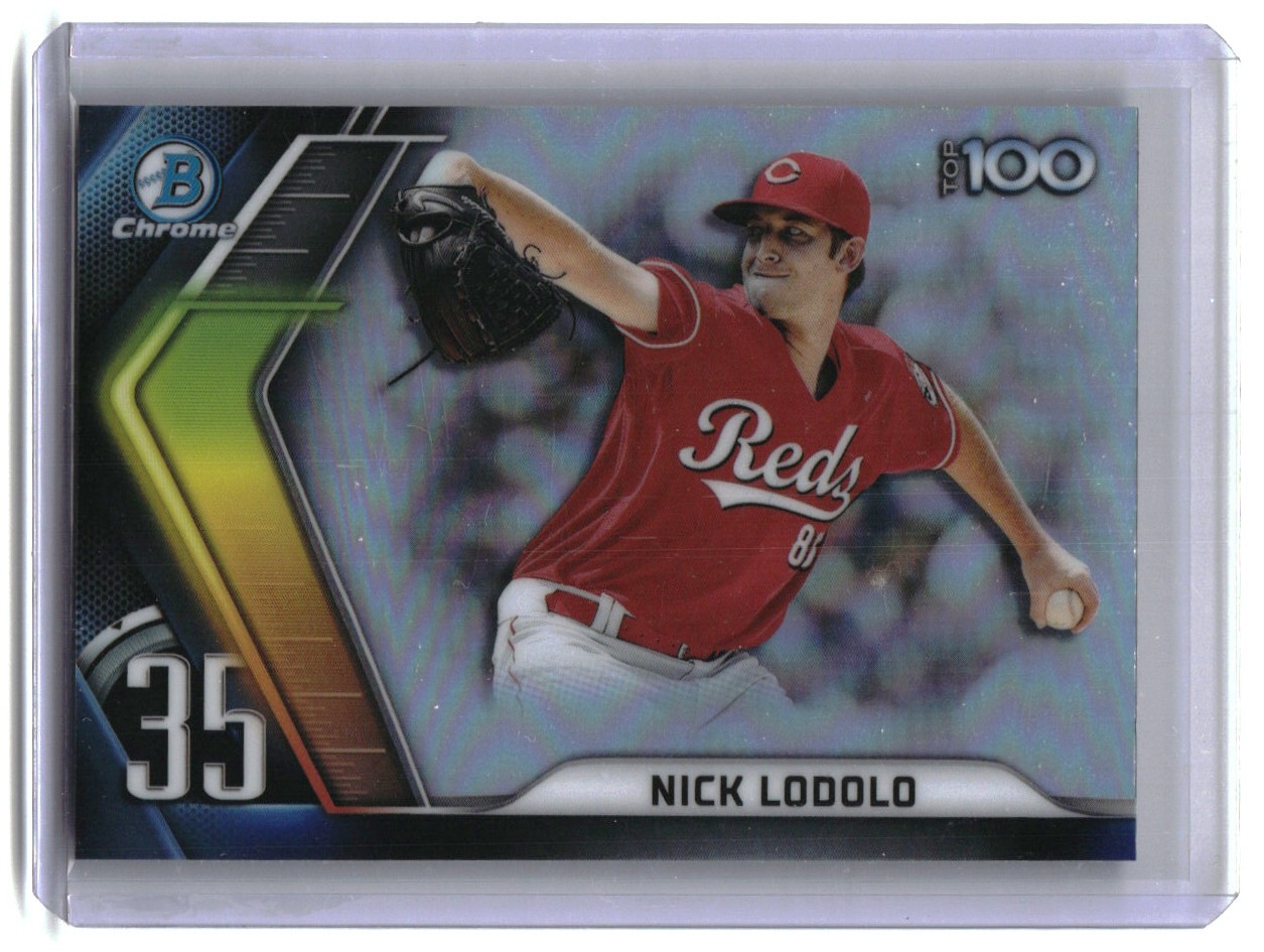 Nick Lodolo 2022 Bowman Chrome Top 100 Prospect Card #BTP-35