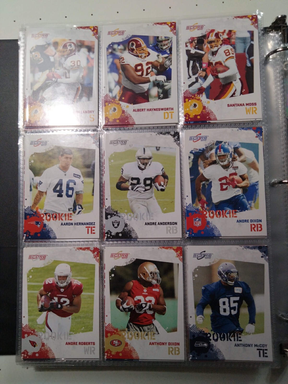 2010 SCORE Football Complete Set Binder Rob Gronkowski RC Dez Bryant A. Brown