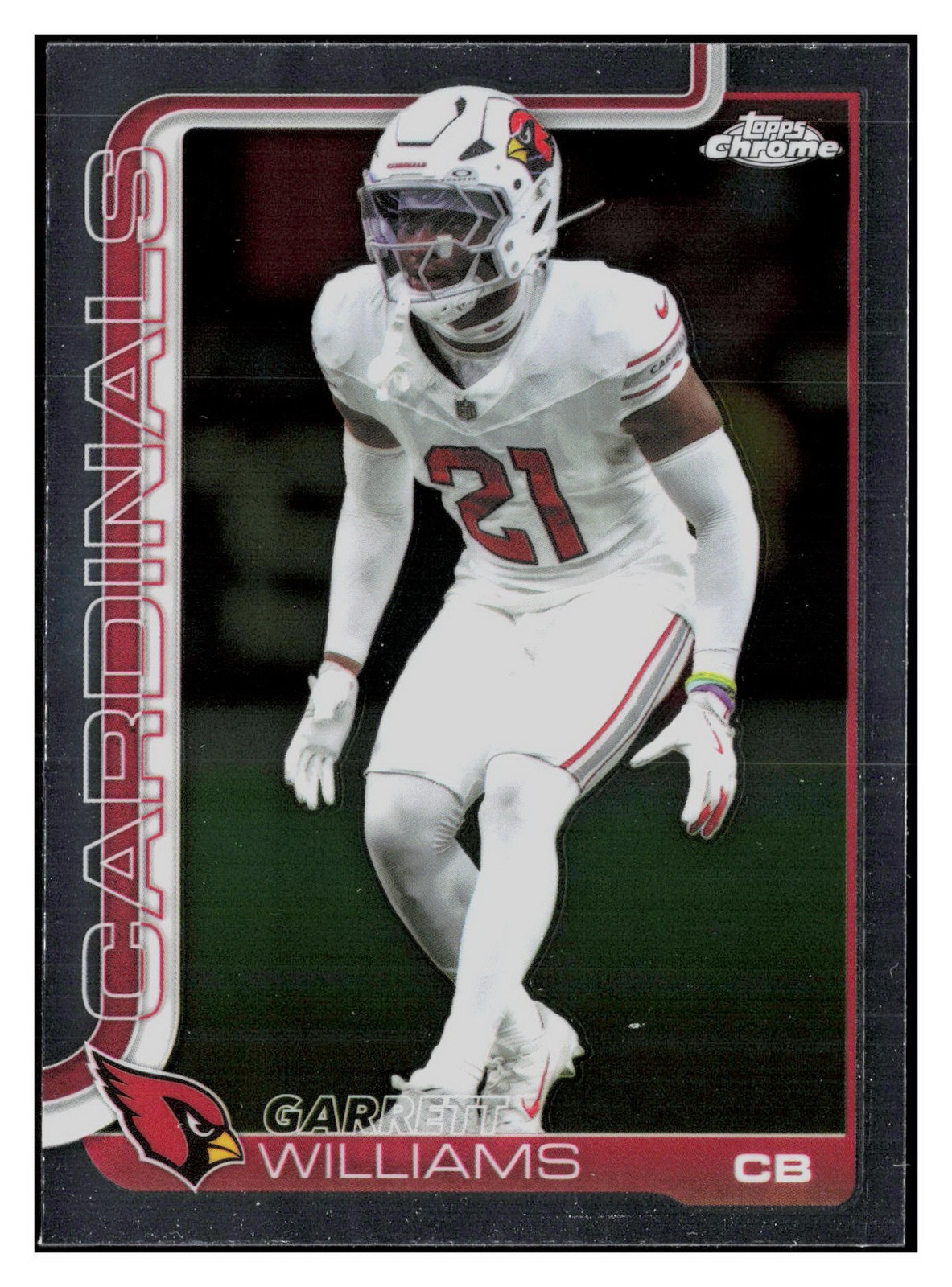 Garrett Williams 2025 Topps Chrome #6 Arizona Cardinals *375