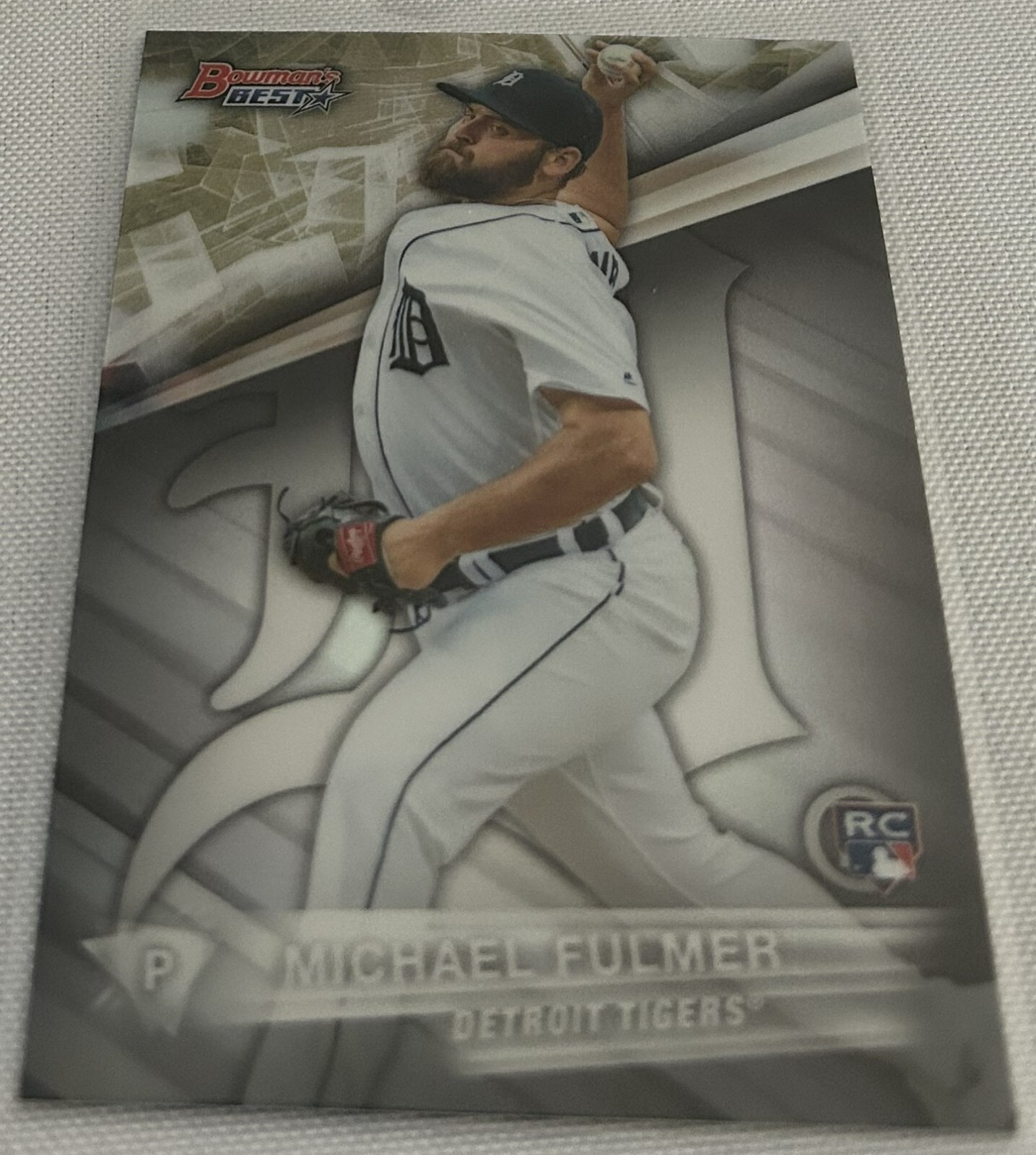 2016 Bowman’s Best Baseball Michael Fulmer Detroit Tigers Refractor Rookie #46