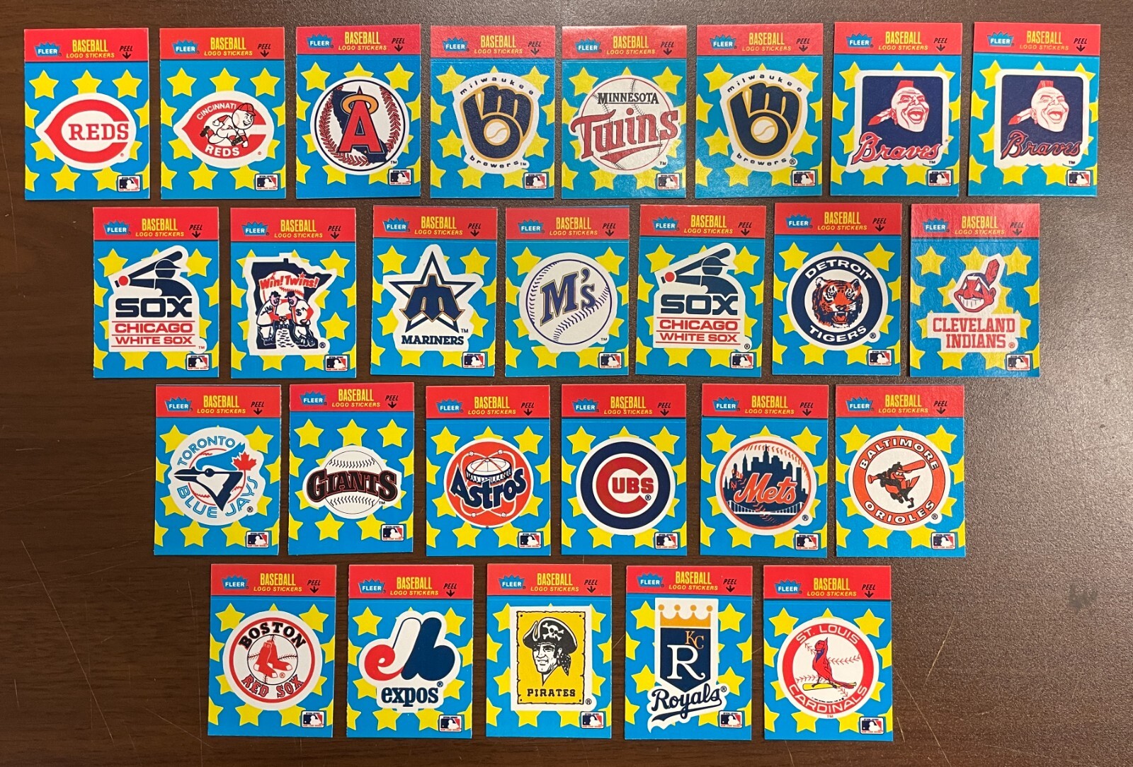 1986 Fleer Mini Baseball Team Stickers Baseball Cards Complete Your Set *U Pick*