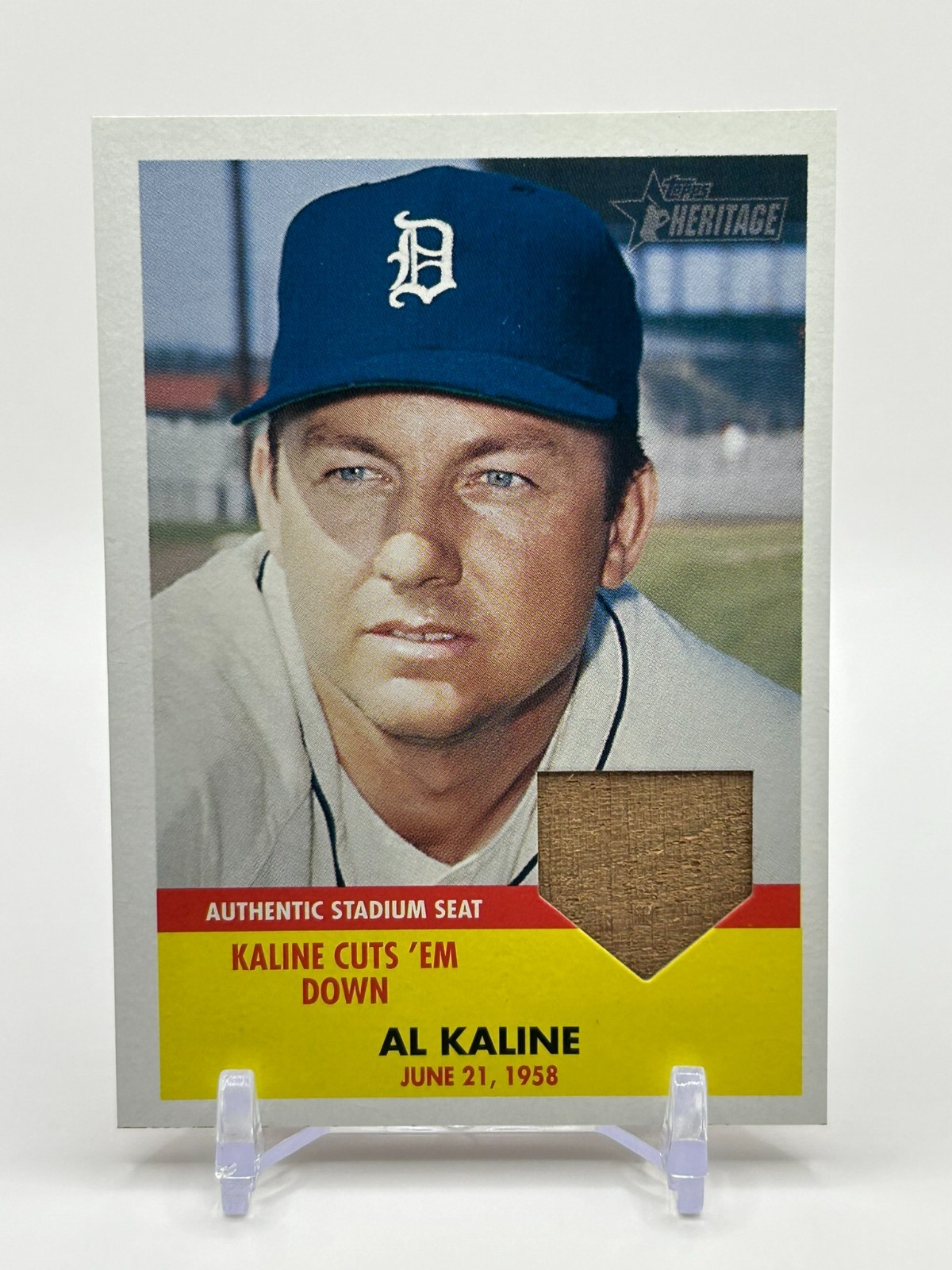 2007 Topps Heritage Al Kaline Flashbacks Relics #FBR-AK Tigers
