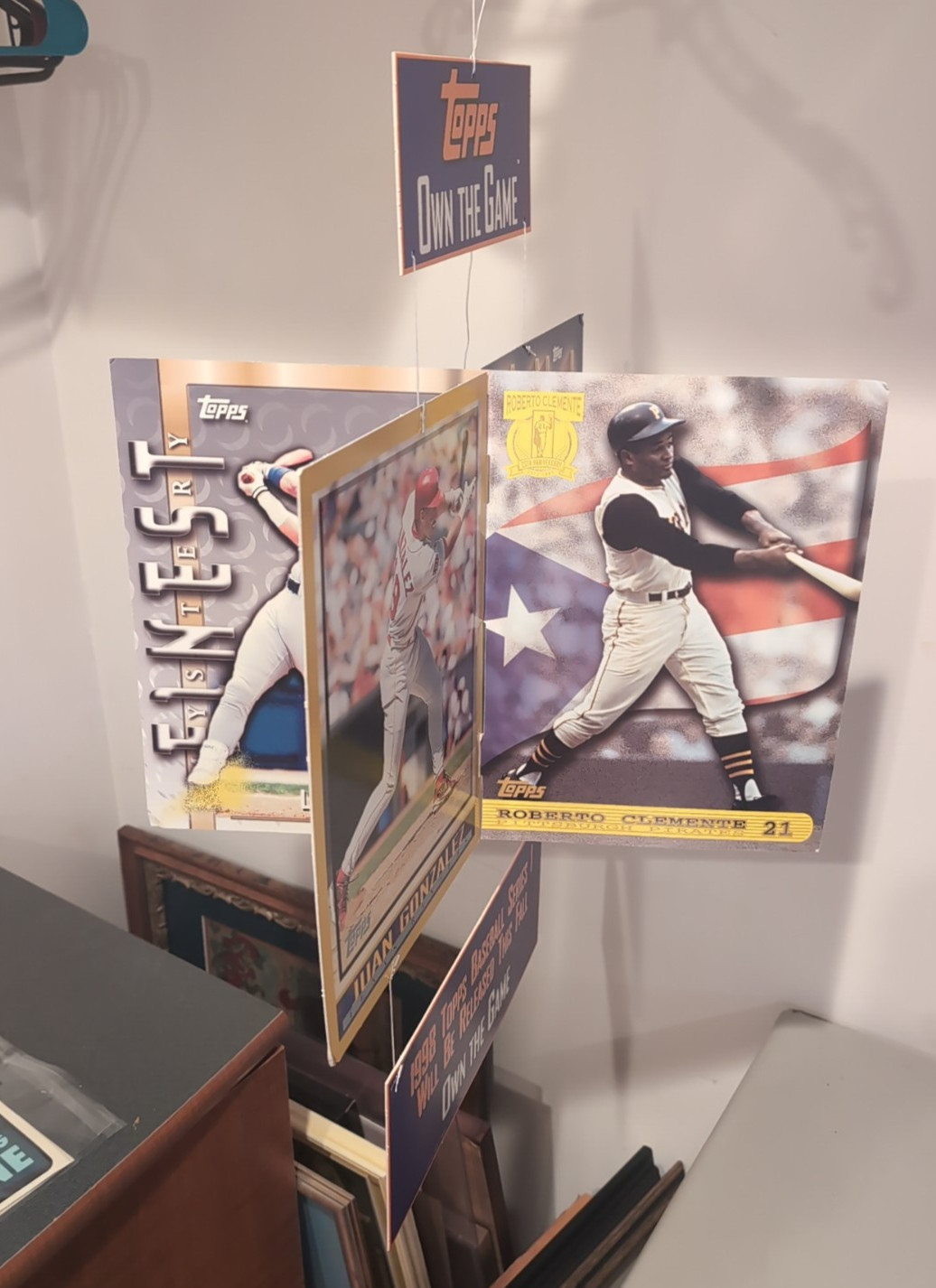 1997 Topps Baseball Hanging POS Oversized Card Display