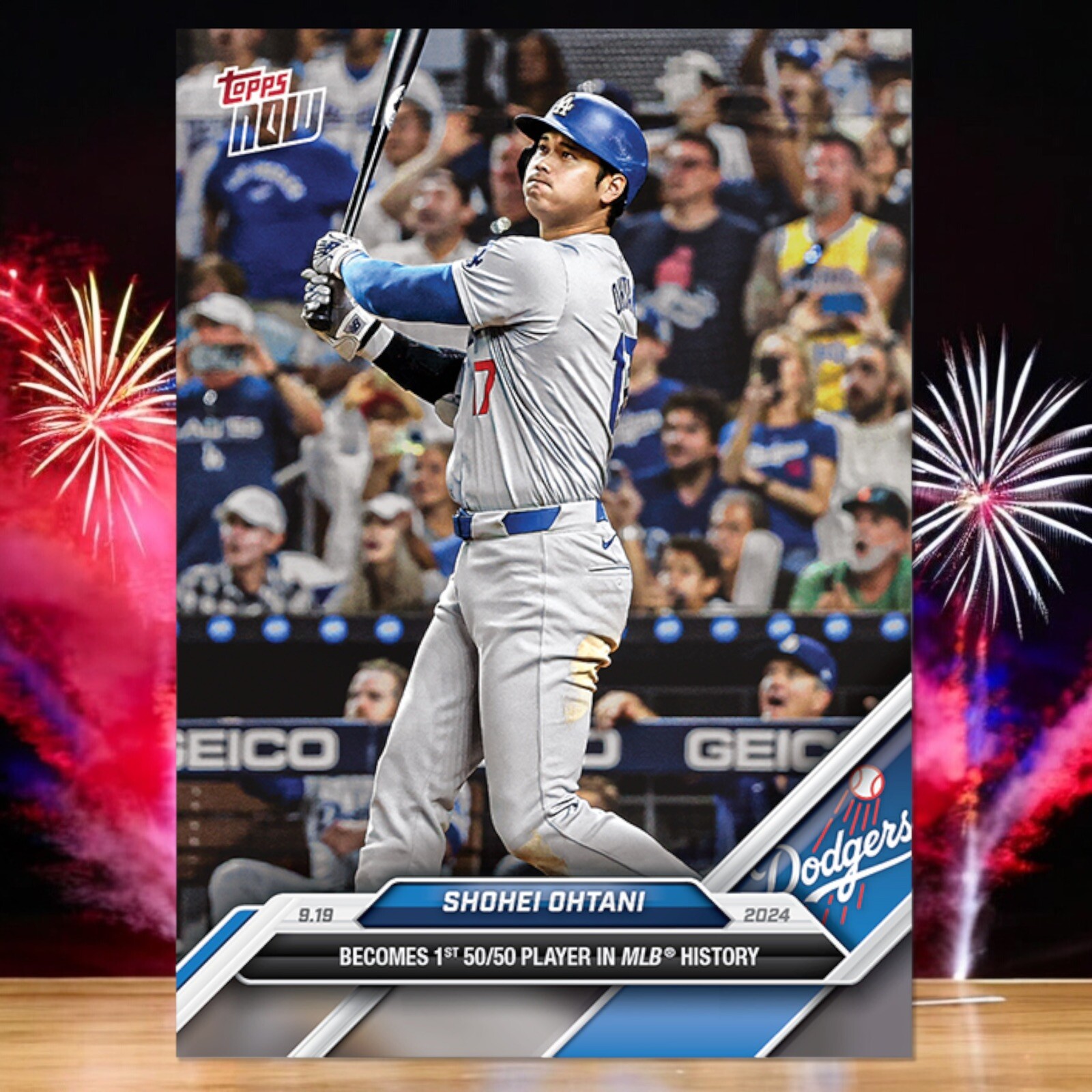 PRESALE GRADED 10 💥Shohei Ohtani 50/50 2024 MLB TOPPS NOW Card 722 First Ever!