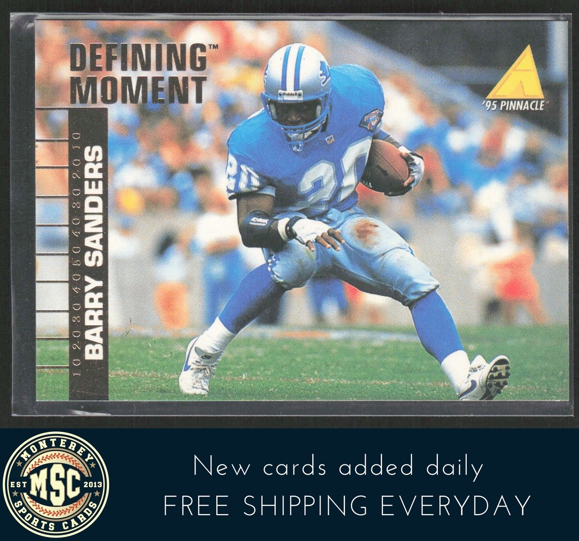 Barry Sanders 1995 Pinnacle Defining Moment #216 Detroit Lions