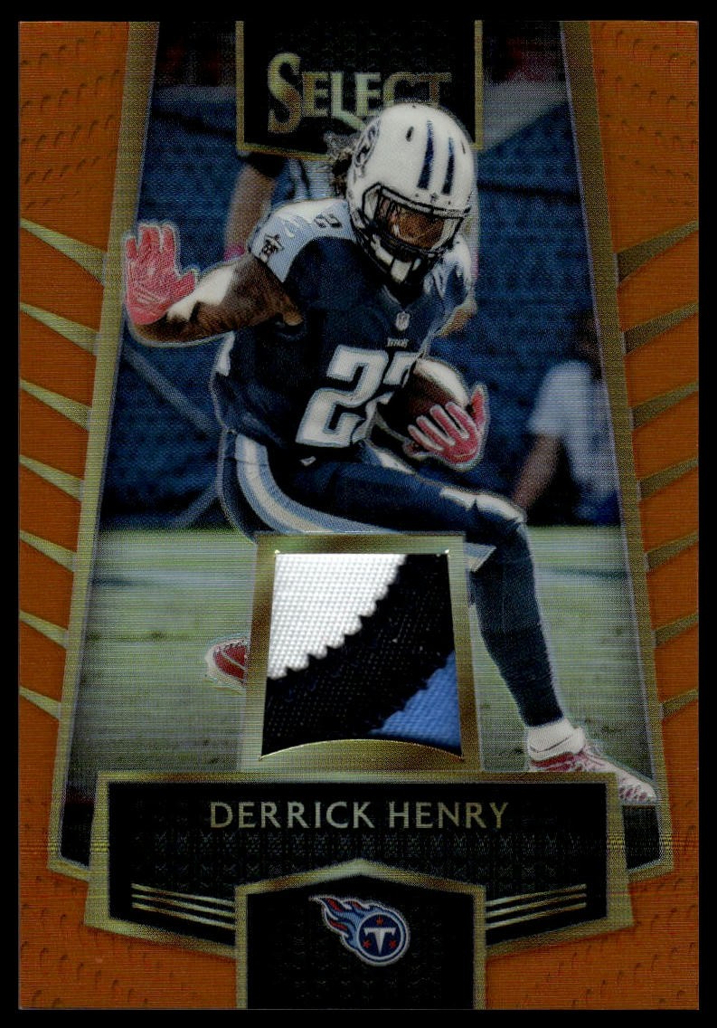 2016 Select Derrick Henry 3 Color Patch Orange Prizm #/49 Titans SN,MEM