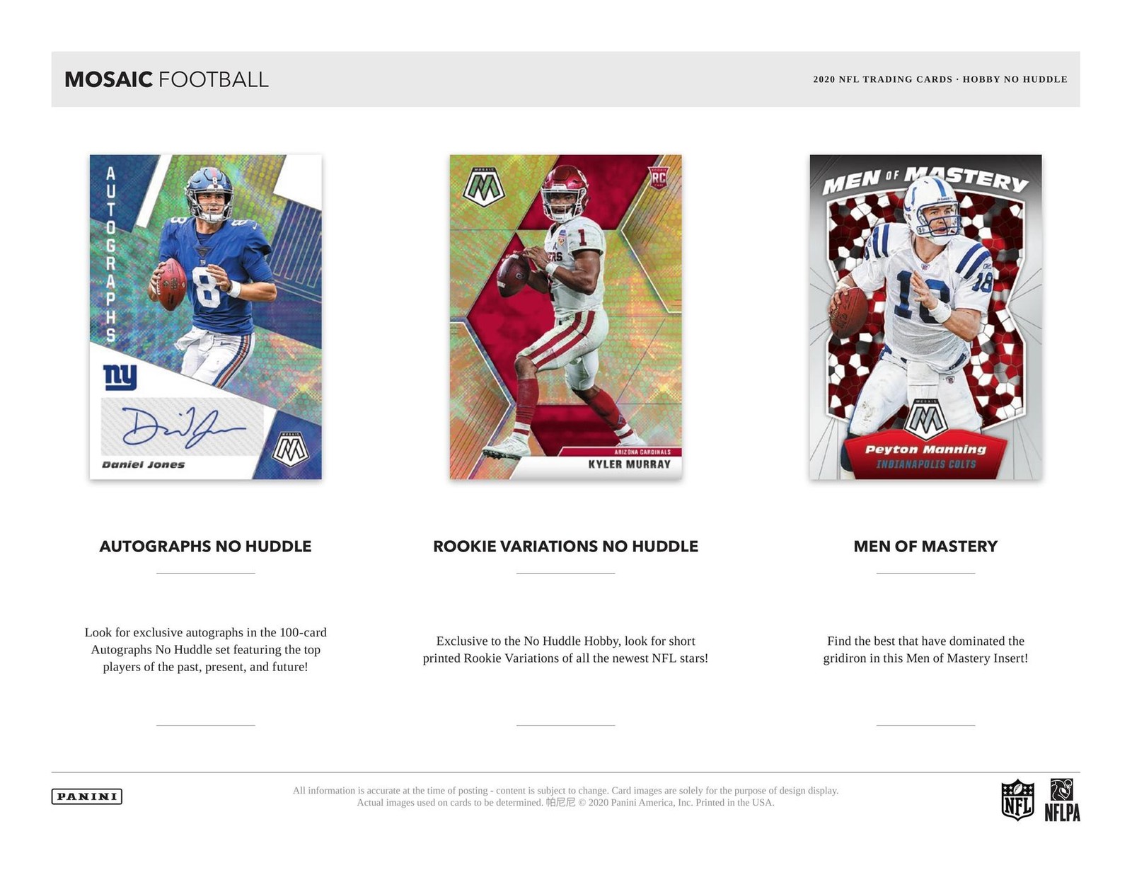 2020 PANINI MOSAIC NO HUDDLE FOOTBALL HOBBY BOX
