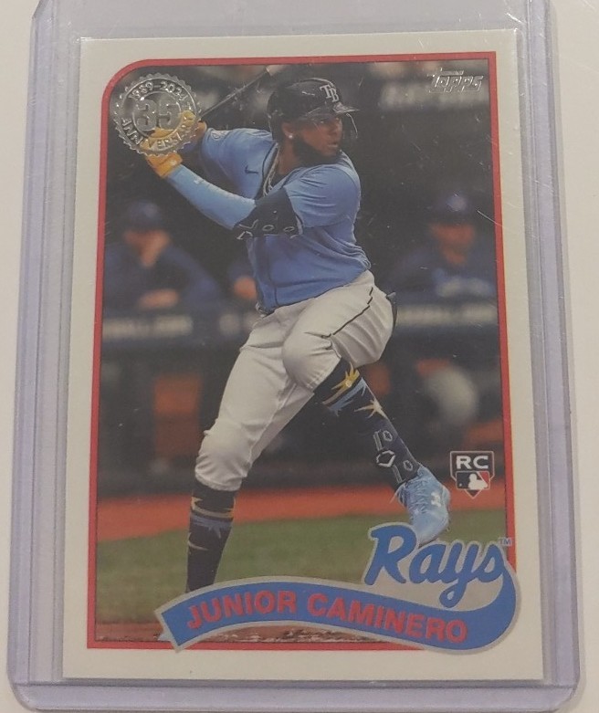 2024 Topps Series 1 #89B-50 Junior Caminero Rookie RC 1989 35th Anniversary