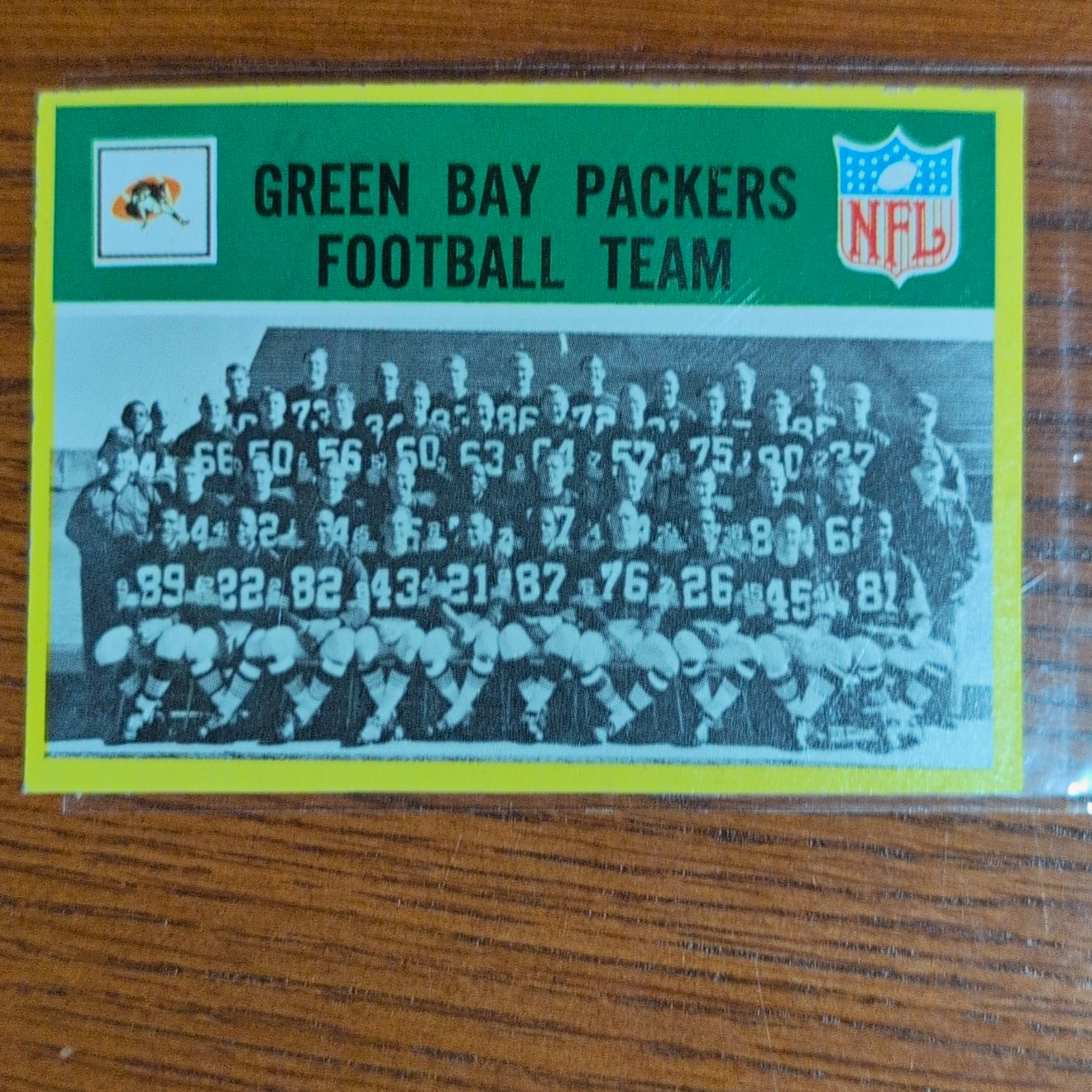Philadelphia Gum 1967 Philadelphia Green Bay Packers Team #73 Base NFL Card