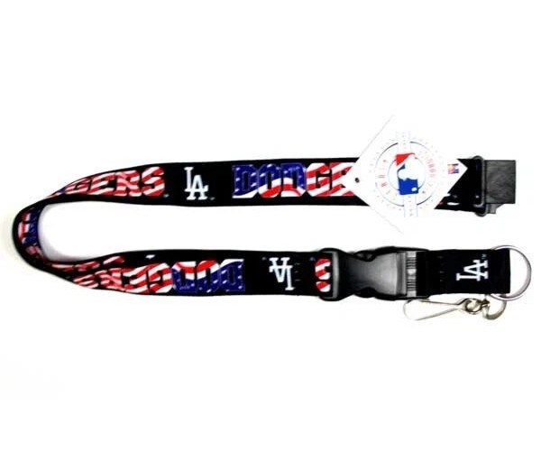 Celebrate USA 250 Years w/Los Angeles Dodgers Lanyard Keychain USA Stars&Stripes