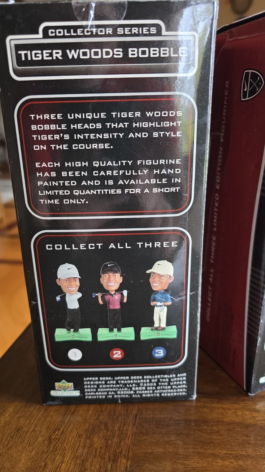 LIMITED EDITION Nike Tiger Woods (Sober) Bobble heads- Set Of 3- In sealed box
