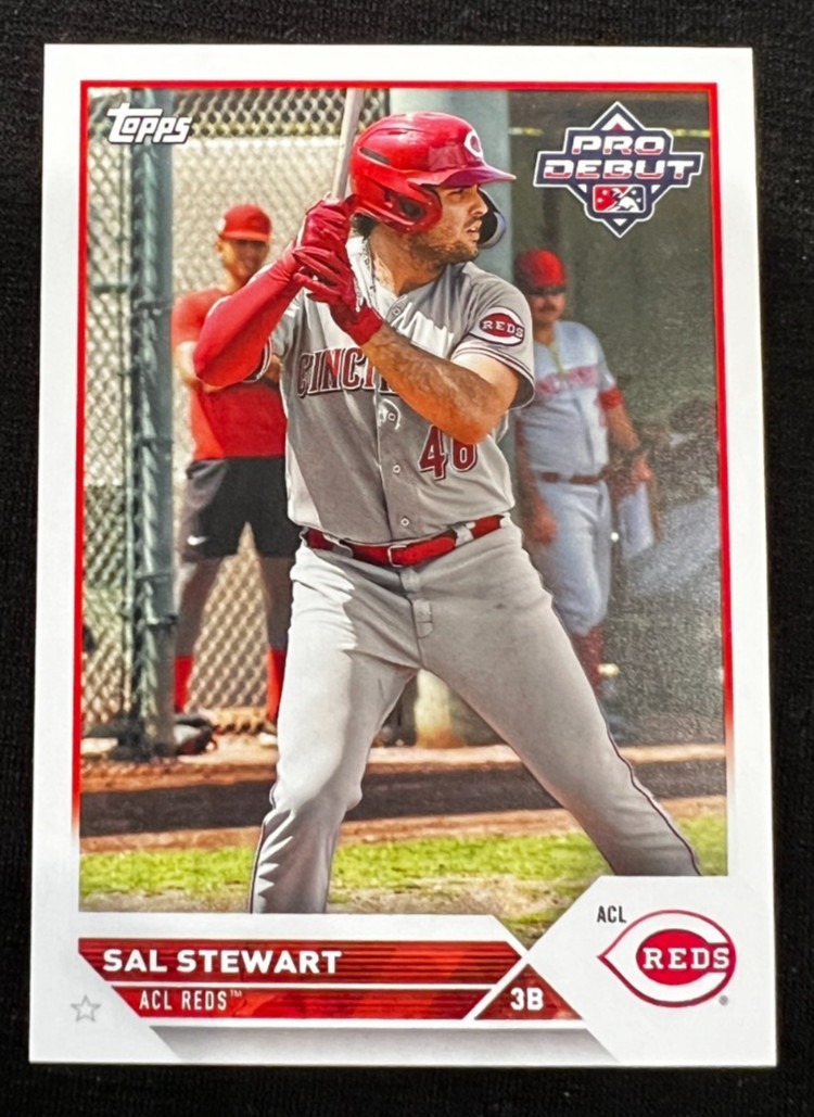 SAL STEWART 2023 Topps Pro Debut #PD-186 Rookie Card RC ACL Reds