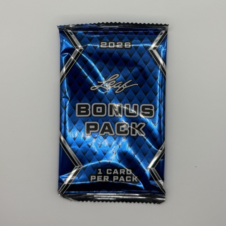 Leaf 2026 Bonus Pack Sealed Sports Trading Card Pack – 1 Pack, 1 Card AUTOGRAPH