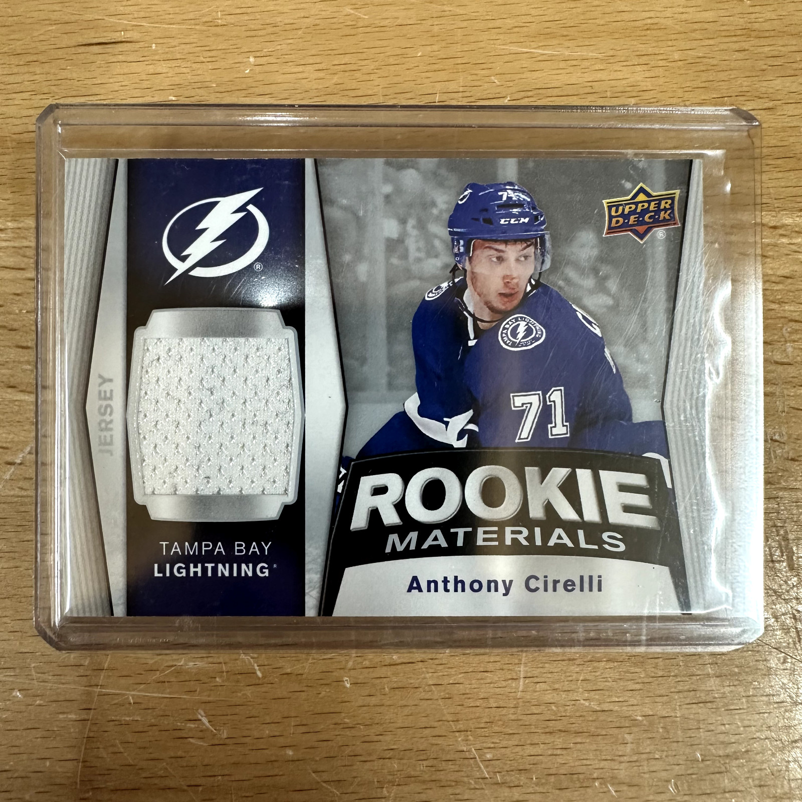 2018-19 Upper Deck Rookie Materials Anthony Cirelli #RM-AC RC