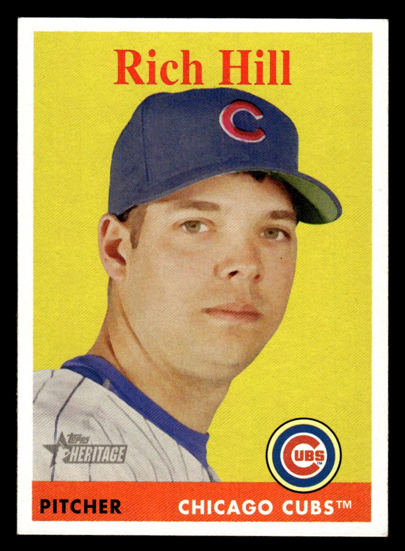 2007 Topps Heritage #184 Rich Hill Card Chicago Cubs
