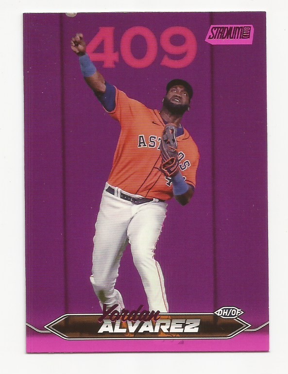 2024 Topps Stadium Club Astros Yordan Alvarez Pink Foil Parallel Card #158