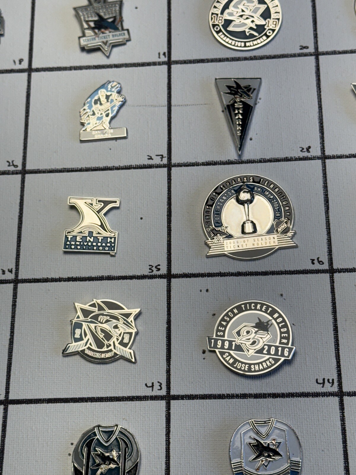 San Jose Sharks NHL Ice Hockey Lapel Pins; You Pick! Volume Discount