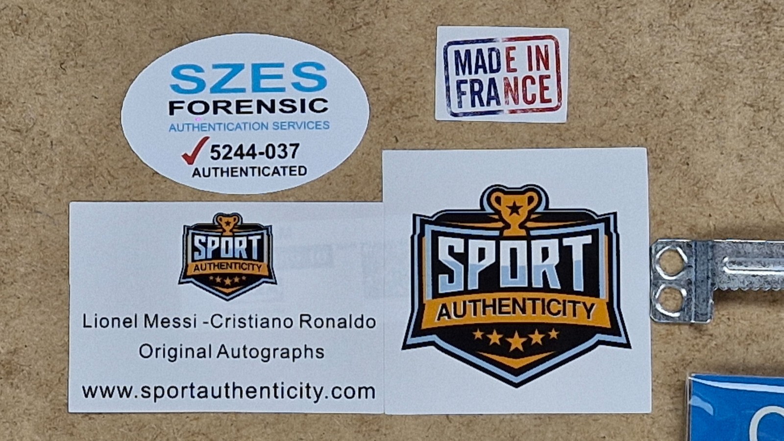 Cristiano Ronaldo autographed canvas Hand Signed FRAMED w/COA Free shipping