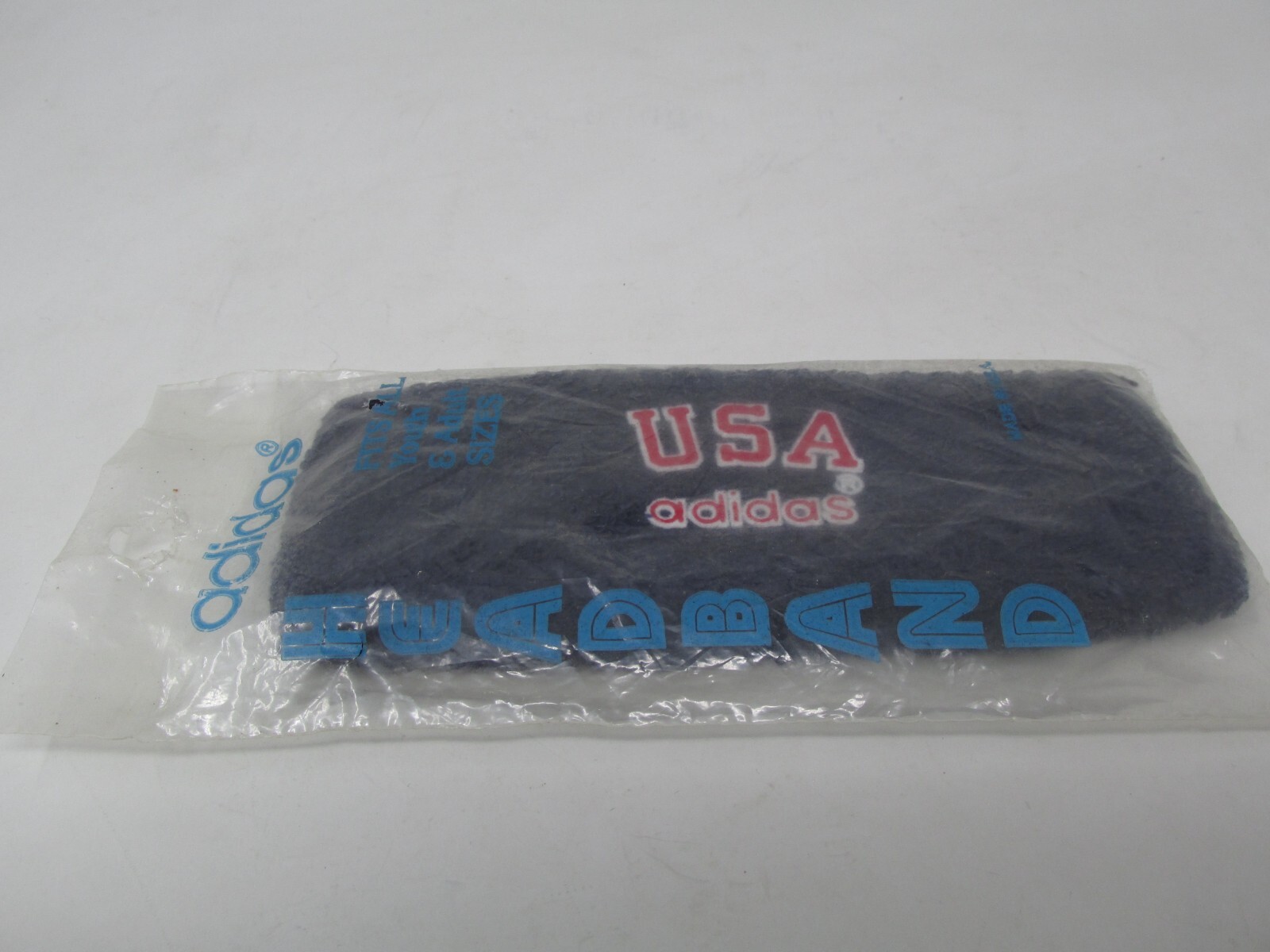 NEW Sealed 1984 Adidas USA Olympic Navy Blue Headband Fits All Youth Adult Sizes