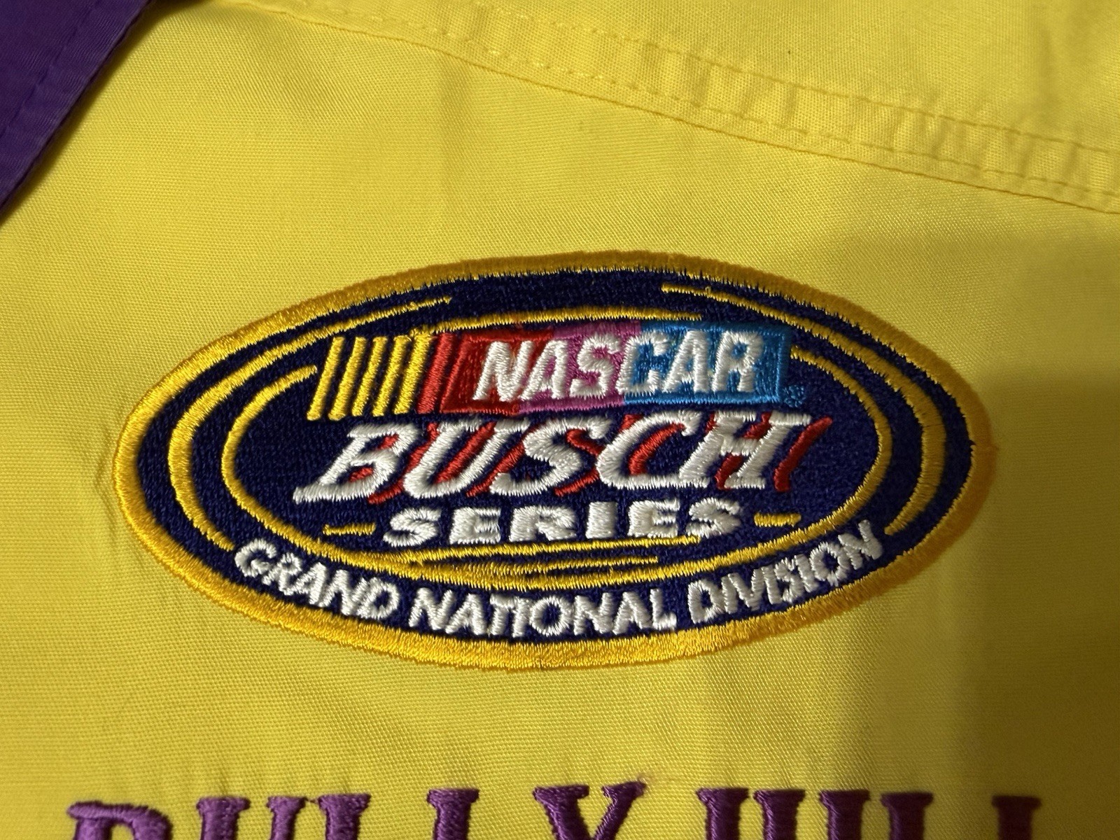 Simpson NASCAR Bully Hill Vineyards Ron Fellows Pit Crew Shirt XL Signed #87