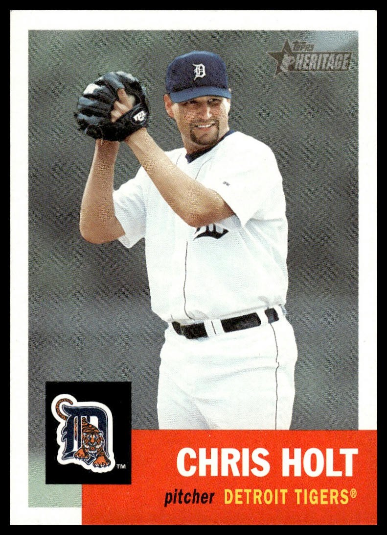 2002 Topps Heritage #235 Chris Holt Detroit Tigers NM+