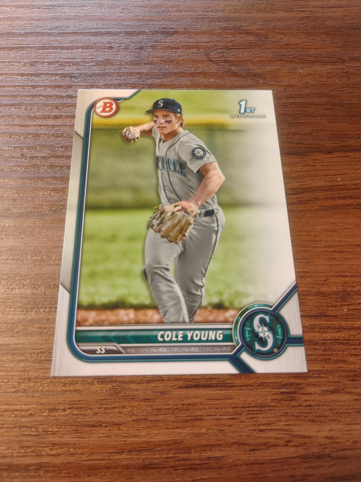 Cole Young 1st 2022 Bowman Draft #BD-112 Seattle Mariners