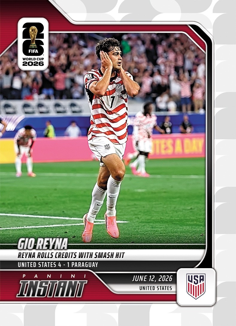 Gio Reyna 2026 Panini Instant FIFA World Cup #10 United States – Presale
