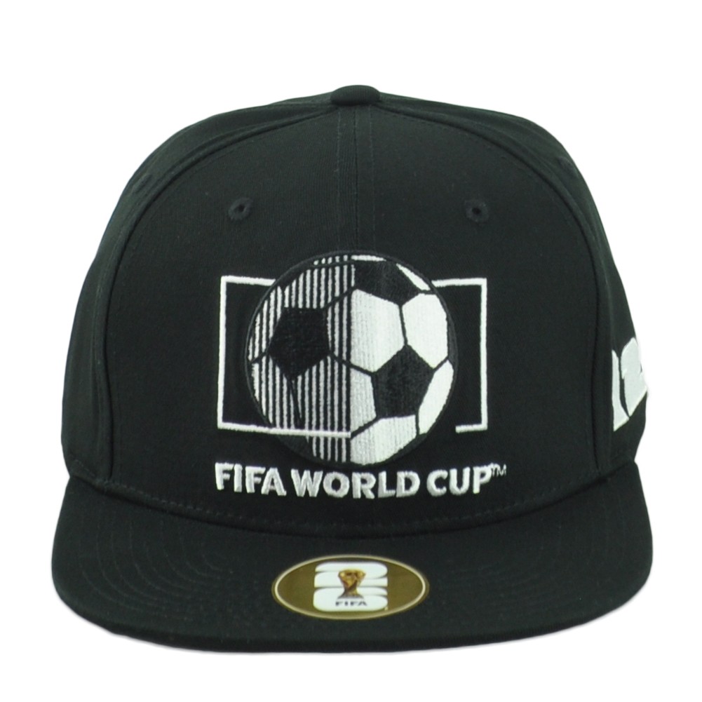 Fifa World Cup 2026 Soccer Football Black Snapback Adults Flat Bill Hat Cap