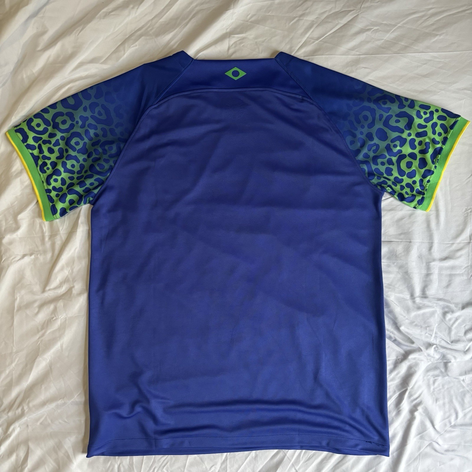 Brazil National Team Away Blue World Cup 2022 Soccer Jersey Men’s Size XL