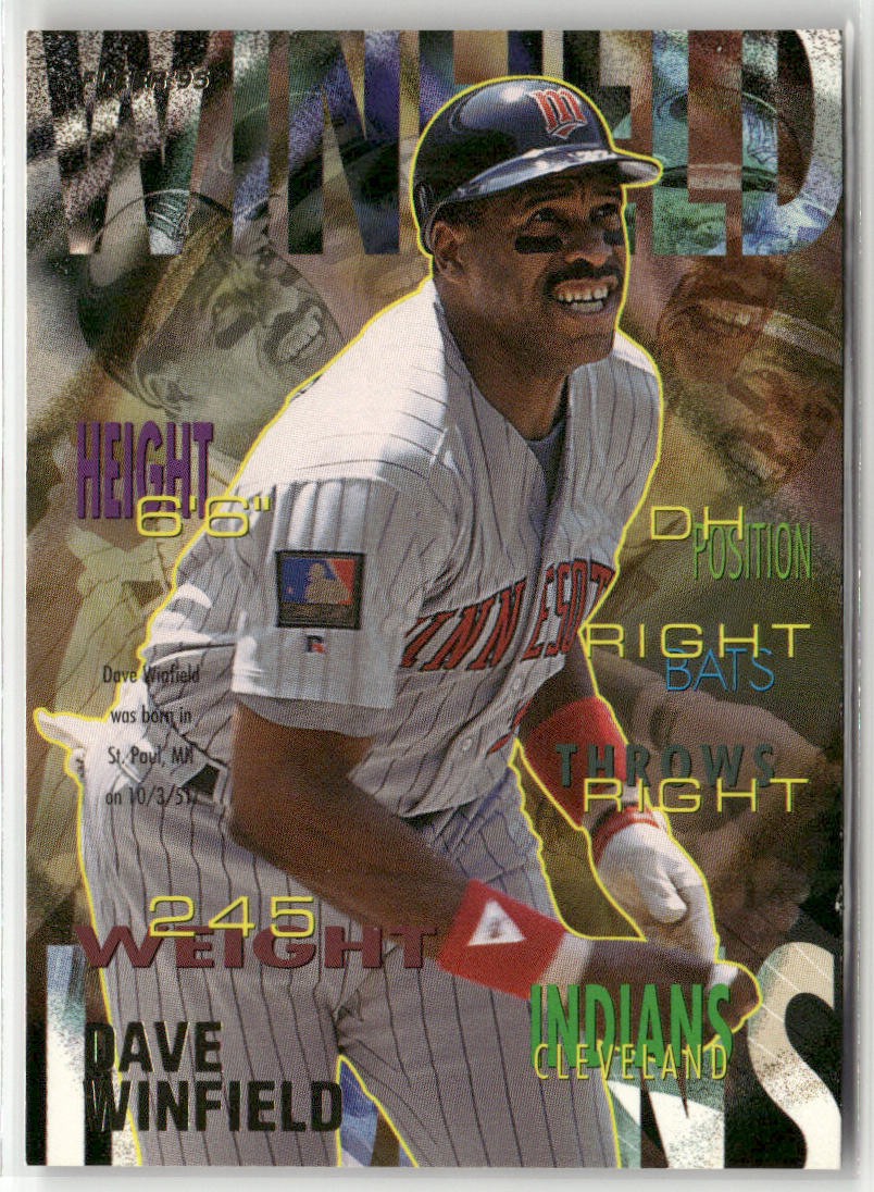 1995 FLEER #151 DAVE WINFIELD CLEVELAND INDIANS