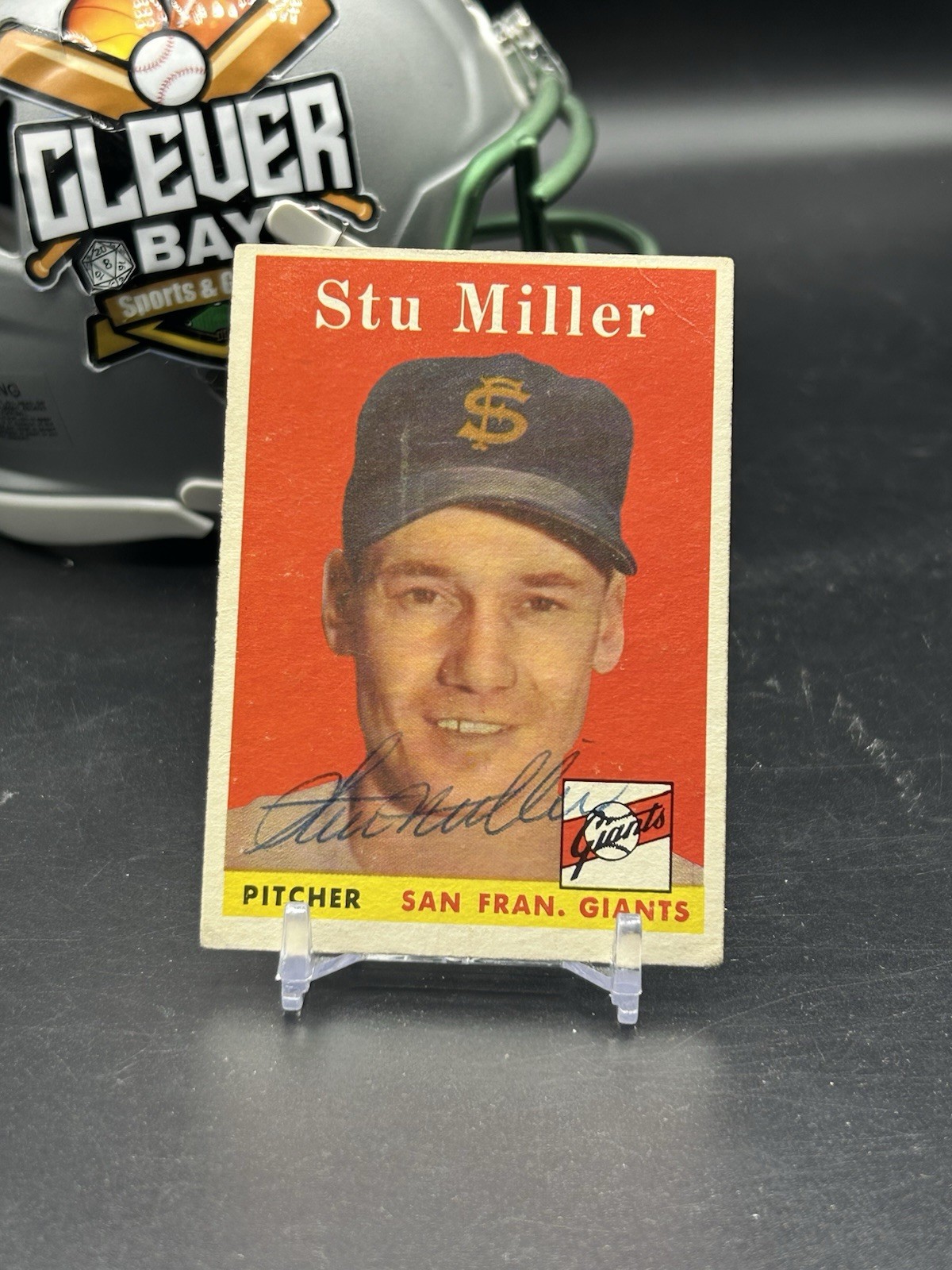 Stu Miller Autographed Signed 1958 Topps #11 Giants IP Auto No COA (JDD)