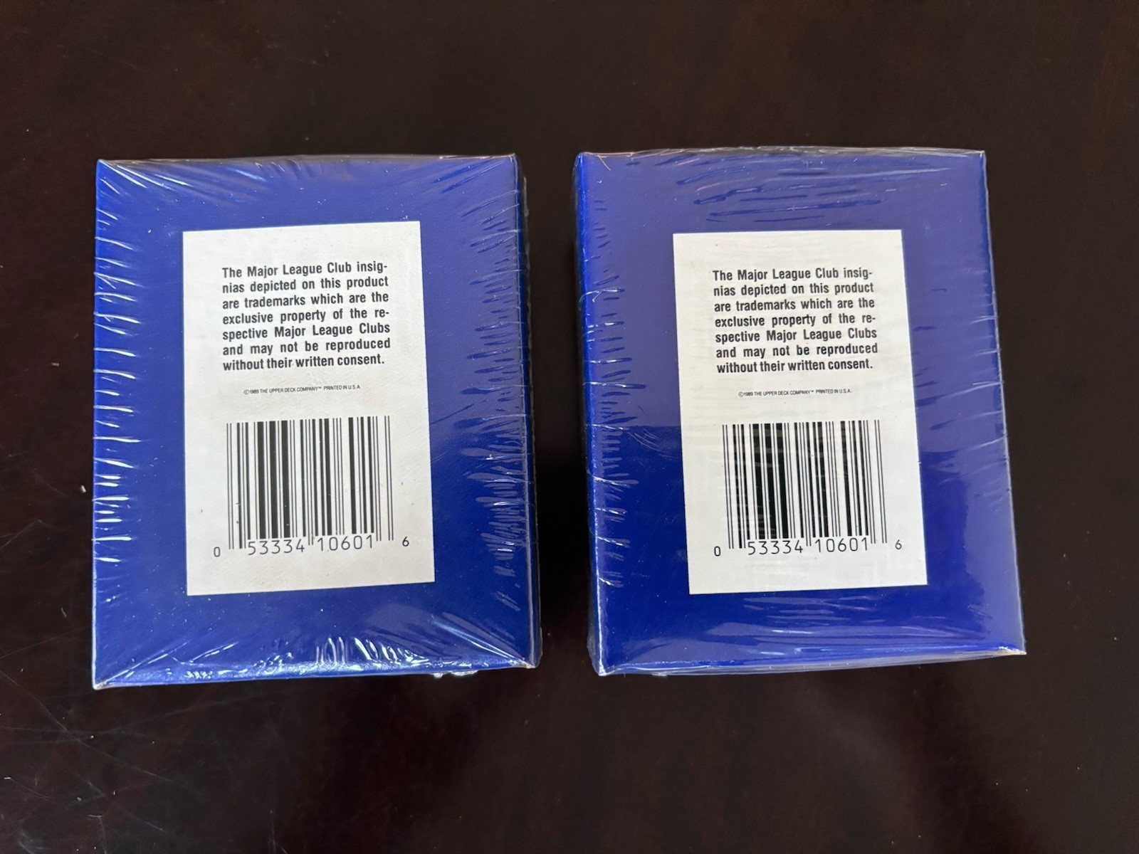 1989 Upper Deck 701-800 High Series Number Series Factory Sealed Lot Of 2 Mint