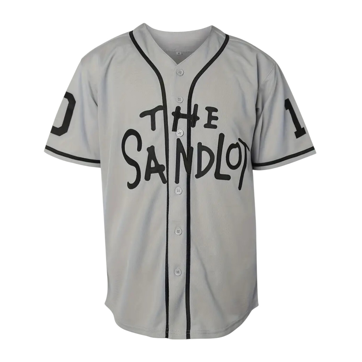 Sandlot Baseball Jersey Smalls #10 Stitched Gray Men’s Size 3XL XXXL