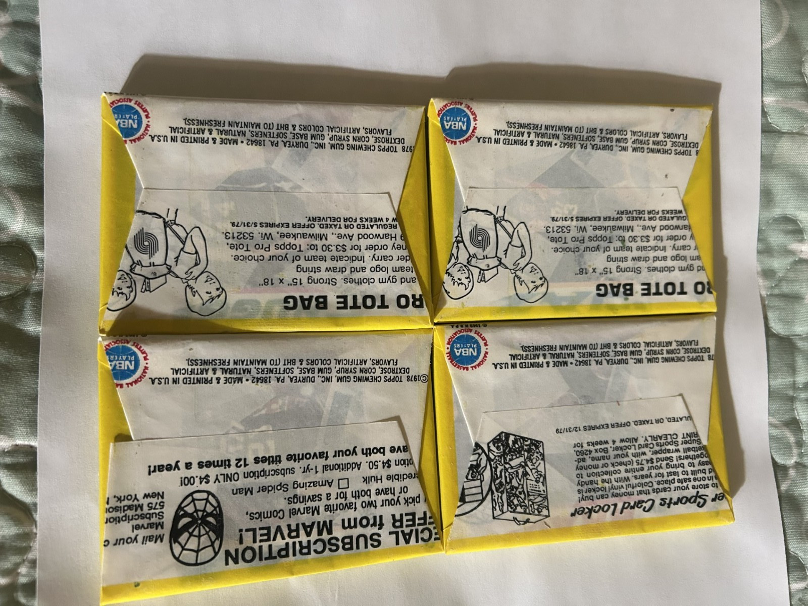 1978-79 Topps Basketball Wax Pack Jabbar Erving Factory Sealed From Unopened Box