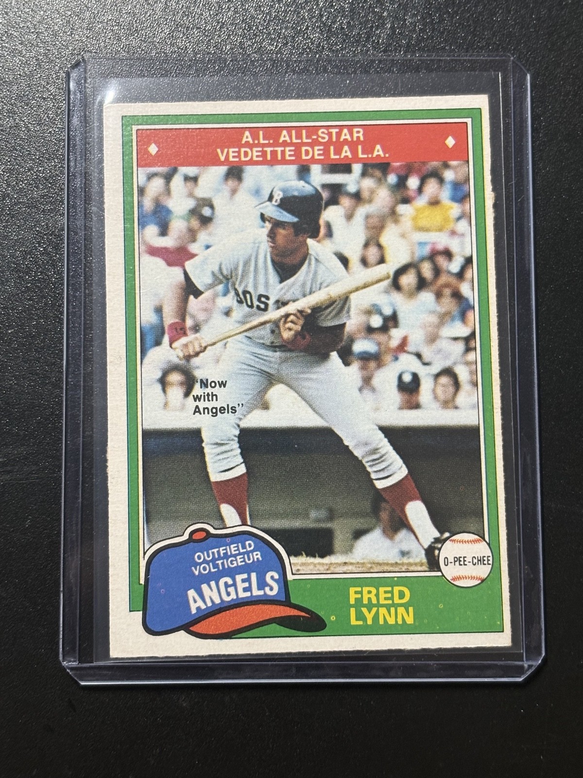 1981 O-Pee-Chee – Fred Lynn #313 White Back