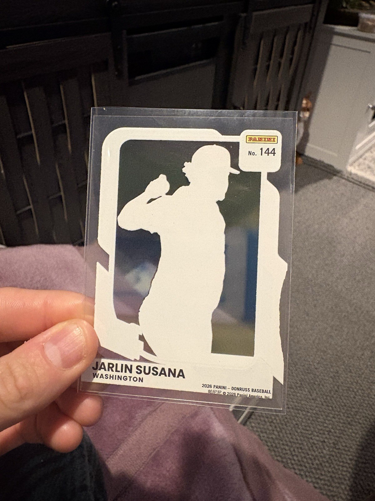 Panini Donruss Clearly Rated Prospect Jarlin Susana Nationals #144