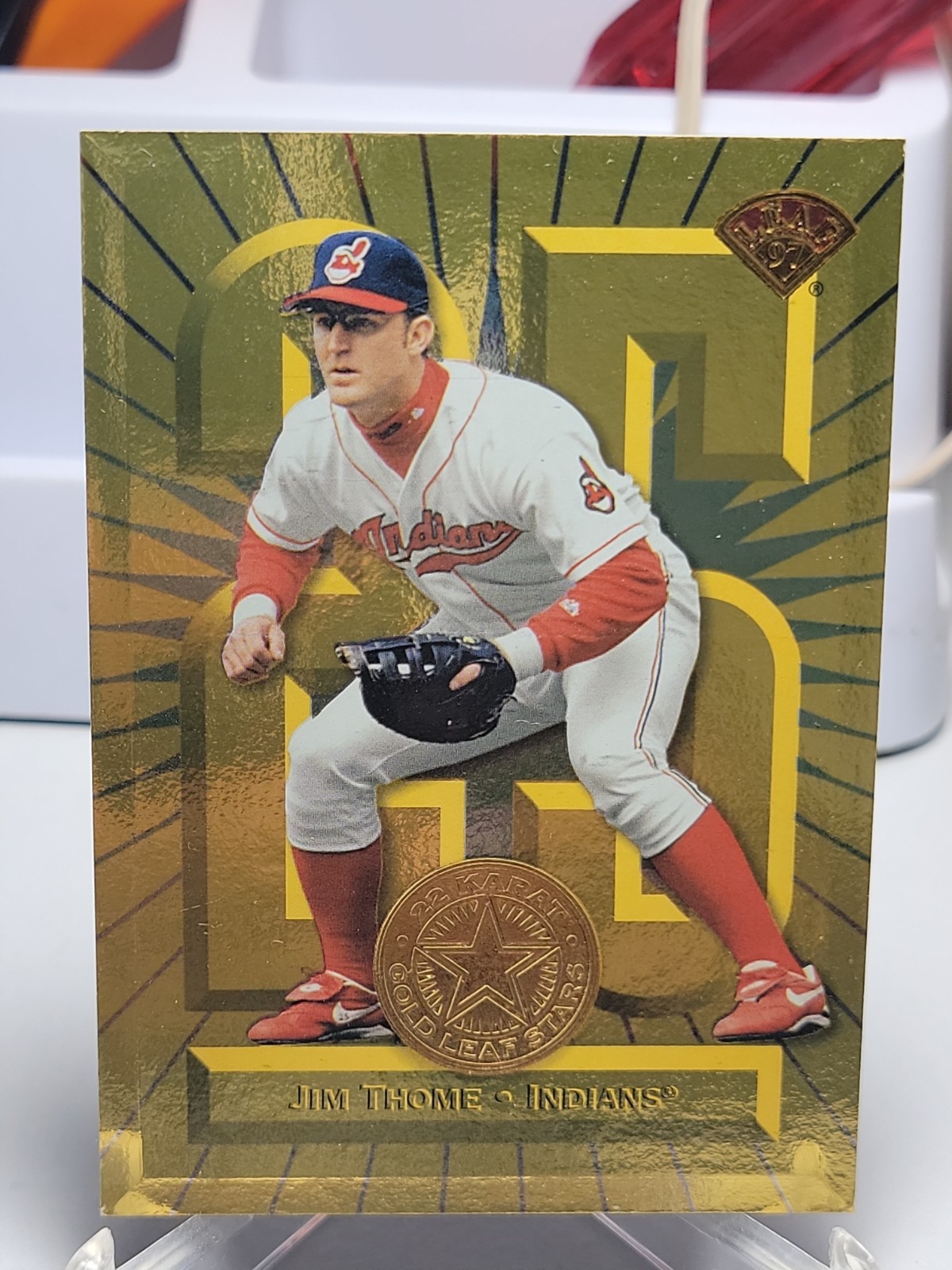 1997 Leaf – 22 Karat Gold Leaf Stars Jim Thome #19 /2500