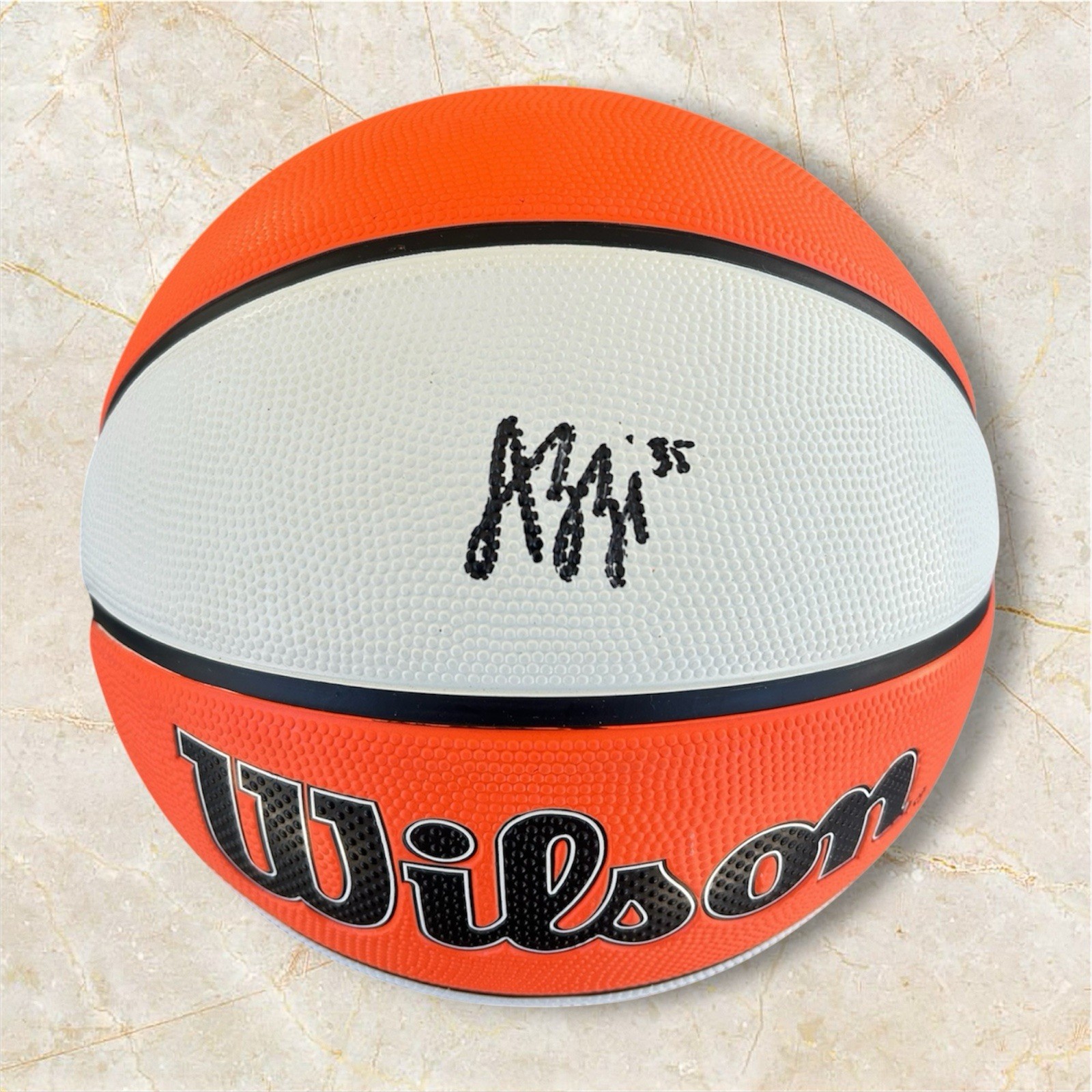 Azzi Fudd Signed Autographed WNBA Wilson Basketball Dallas Wings EXACT PROOF GTP