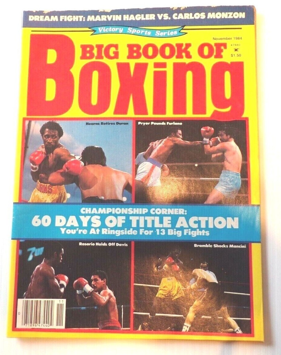 1984 BIG BOOK OF BOXING Magazine 60 Days of Title Action Nov. Edition